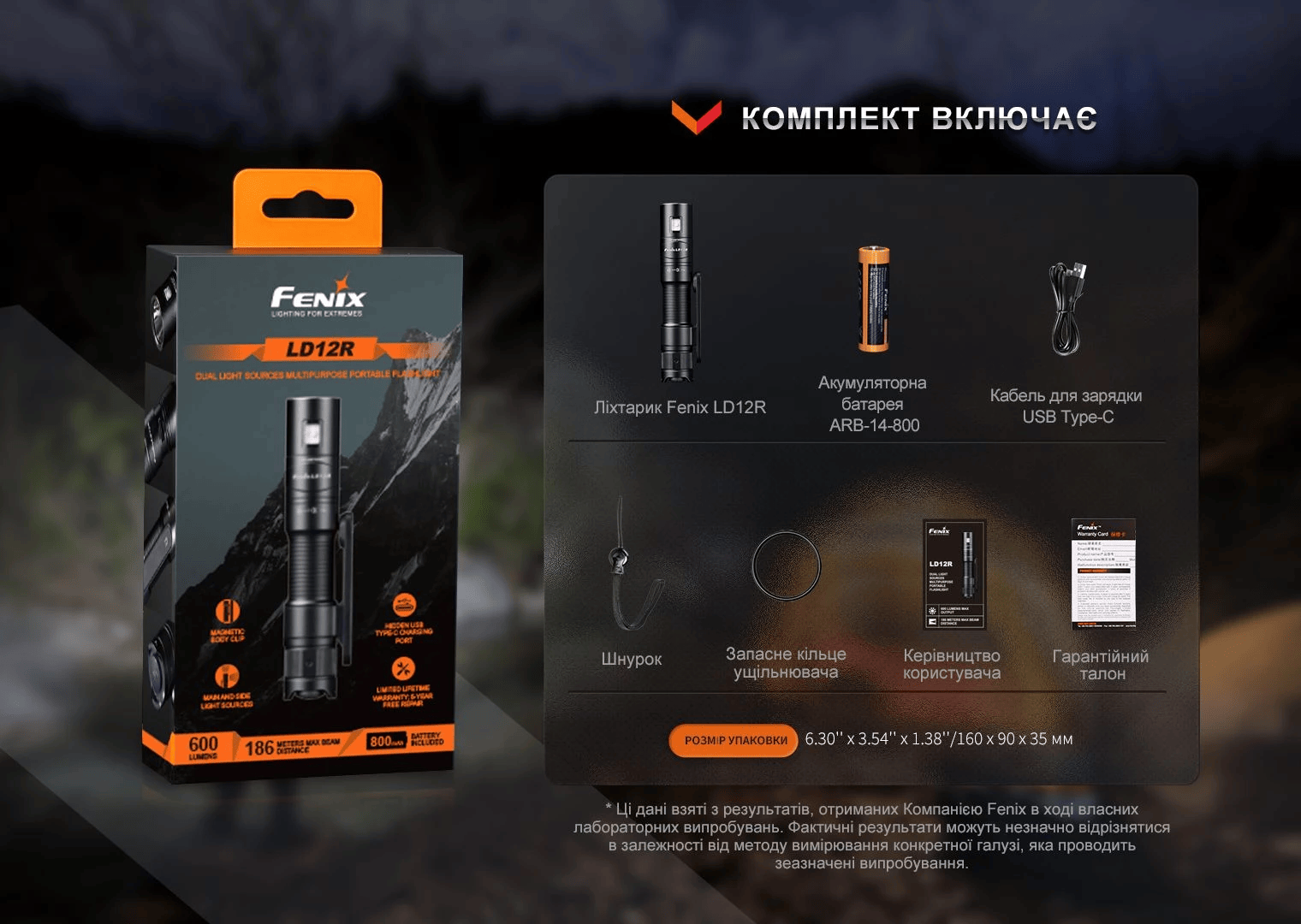 Фонарь Fenix LD12R Фото 4